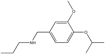 {[3-methoxy-4-(propan-2-yloxy)phenyl]methyl}(propyl)amine Struktur