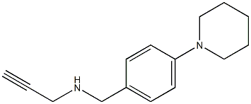 {[4-(piperidin-1-yl)phenyl]methyl}(prop-2-yn-1-yl)amine Struktur