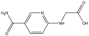 {[5-(aminocarbonyl)pyridin-2-yl]amino}acetic acid Struktur