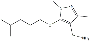 {1,3-dimethyl-5-[(4-methylpentyl)oxy]-1H-pyrazol-4-yl}methanamine Struktur