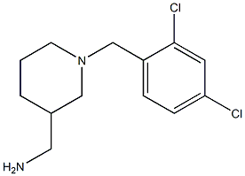 {1-[(2,4-dichlorophenyl)methyl]piperidin-3-yl}methanamine Struktur