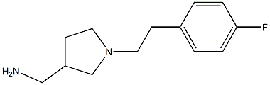 {1-[2-(4-fluorophenyl)ethyl]pyrrolidin-3-yl}methylamine Struktur