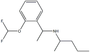 {1-[2-(difluoromethoxy)phenyl]ethyl}(pentan-2-yl)amine Struktur