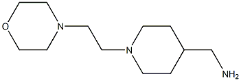 {1-[2-(morpholin-4-yl)ethyl]piperidin-4-yl}methanamine Struktur