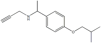 {1-[4-(2-methylpropoxy)phenyl]ethyl}(prop-2-yn-1-yl)amine Struktur