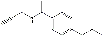 {1-[4-(2-methylpropyl)phenyl]ethyl}(prop-2-yn-1-yl)amine Struktur