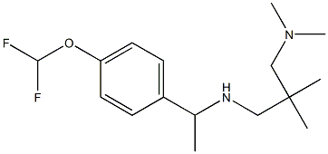 {1-[4-(difluoromethoxy)phenyl]ethyl}({2-[(dimethylamino)methyl]-2-methylpropyl})amine Struktur