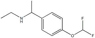 {1-[4-(difluoromethoxy)phenyl]ethyl}(ethyl)amine Struktur