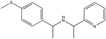 {1-[4-(methylsulfanyl)phenyl]ethyl}[1-(pyridin-2-yl)ethyl]amine Struktur