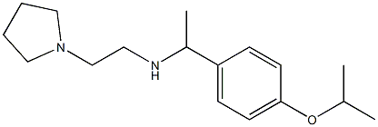 {1-[4-(propan-2-yloxy)phenyl]ethyl}[2-(pyrrolidin-1-yl)ethyl]amine Struktur