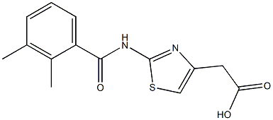 {2-[(2,3-dimethylbenzoyl)amino]-1,3-thiazol-4-yl}acetic acid Struktur