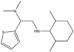 {2-[(2,6-dimethylcyclohexyl)amino]-1-(thiophen-2-yl)ethyl}dimethylamine Struktur