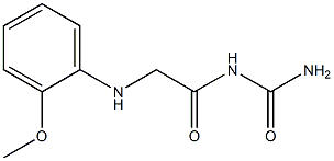 {2-[(2-methoxyphenyl)amino]acetyl}urea Struktur