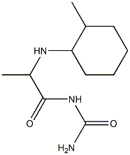 {2-[(2-methylcyclohexyl)amino]propanoyl}urea Struktur