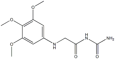 {2-[(3,4,5-trimethoxyphenyl)amino]acetyl}urea Struktur