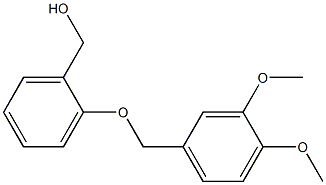 {2-[(3,4-dimethoxyphenyl)methoxy]phenyl}methanol Struktur