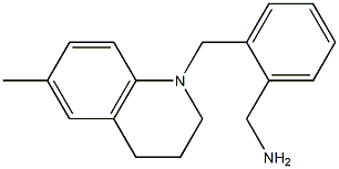 {2-[(6-methyl-1,2,3,4-tetrahydroquinolin-1-yl)methyl]phenyl}methanamine Struktur