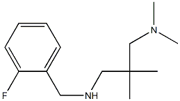 {2-[(dimethylamino)methyl]-2-methylpropyl}[(2-fluorophenyl)methyl]amine Struktur