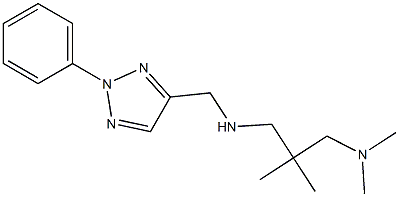 {2-[(dimethylamino)methyl]-2-methylpropyl}[(2-phenyl-2H-1,2,3-triazol-4-yl)methyl]amine Struktur