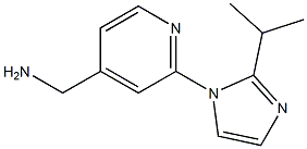 {2-[2-(propan-2-yl)-1H-imidazol-1-yl]pyridin-4-yl}methanamine Struktur