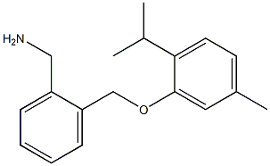 {2-[5-methyl-2-(propan-2-yl)phenoxymethyl]phenyl}methanamine Struktur