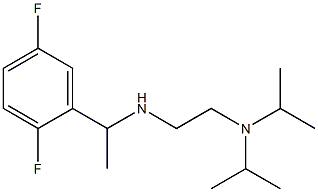 {2-[bis(propan-2-yl)amino]ethyl}[1-(2,5-difluorophenyl)ethyl]amine Struktur