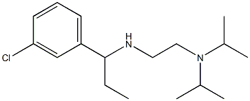 {2-[bis(propan-2-yl)amino]ethyl}[1-(3-chlorophenyl)propyl]amine Struktur