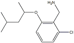 {2-chloro-6-[(4-methylpentan-2-yl)oxy]phenyl}methanamine Struktur