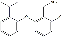 {2-chloro-6-[2-(propan-2-yl)phenoxy]phenyl}methanamine Struktur