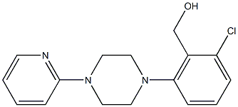 {2-chloro-6-[4-(pyridin-2-yl)piperazin-1-yl]phenyl}methanol Struktur