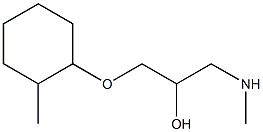 {2-hydroxy-3-[(2-methylcyclohexyl)oxy]propyl}(methyl)amine Struktur