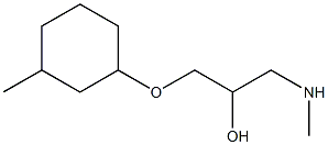 {2-hydroxy-3-[(3-methylcyclohexyl)oxy]propyl}(methyl)amine Struktur