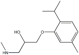 {2-hydroxy-3-[5-methyl-2-(propan-2-yl)phenoxy]propyl}(methyl)amine Struktur