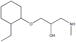 {3-[(2-ethylcyclohexyl)oxy]-2-hydroxypropyl}(methyl)amine Struktur