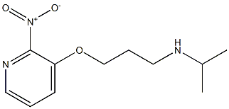 {3-[(2-nitropyridin-3-yl)oxy]propyl}(propan-2-yl)amine Struktur