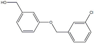 {3-[(3-chlorophenyl)methoxy]phenyl}methanol Struktur