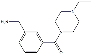 {3-[(4-ethylpiperazin-1-yl)carbonyl]phenyl}methanamine Struktur