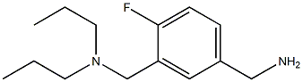 {3-[(dipropylamino)methyl]-4-fluorophenyl}methanamine Struktur