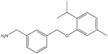 {3-[5-methyl-2-(propan-2-yl)phenoxymethyl]phenyl}methanamine Struktur