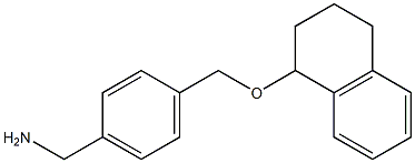 {4-[(1,2,3,4-tetrahydronaphthalen-1-yloxy)methyl]phenyl}methanamine Struktur