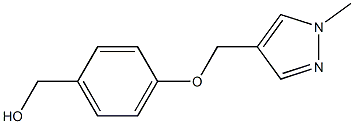 {4-[(1-methyl-1H-pyrazol-4-yl)methoxy]phenyl}methanol Struktur