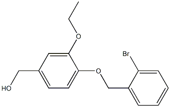 {4-[(2-bromophenyl)methoxy]-3-ethoxyphenyl}methanol Struktur