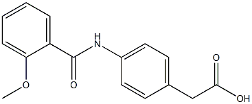 {4-[(2-methoxybenzoyl)amino]phenyl}acetic acid Struktur