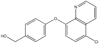 {4-[(5-chloroquinolin-8-yl)oxy]phenyl}methanol Struktur