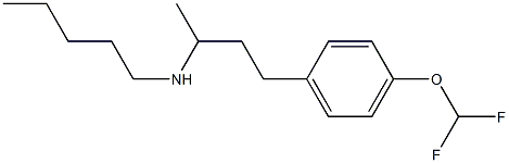 {4-[4-(difluoromethoxy)phenyl]butan-2-yl}(pentyl)amine Struktur