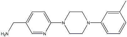 {6-[4-(3-methylphenyl)piperazin-1-yl]pyridin-3-yl}methanamine Struktur