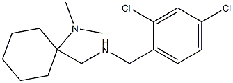 1-({[(2,4-dichlorophenyl)methyl]amino}methyl)-N,N-dimethylcyclohexan-1-amine Struktur