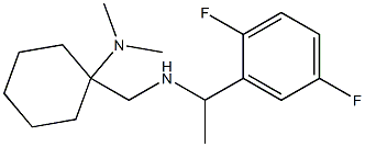 1-({[1-(2,5-difluorophenyl)ethyl]amino}methyl)-N,N-dimethylcyclohexan-1-amine Struktur