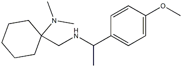 1-({[1-(4-methoxyphenyl)ethyl]amino}methyl)-N,N-dimethylcyclohexan-1-amine Struktur