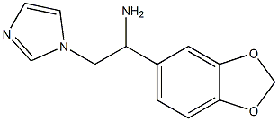 1-(1,3-benzodioxol-5-yl)-2-(1H-imidazol-1-yl)ethanamine Struktur